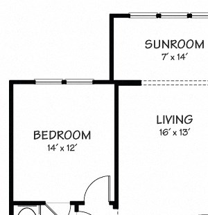 Two A with Sunroom Floor Plan| 1,171 sq.ft. | The Reserve on Cave Creek Two A with Sunroom Floor Plan| 1,171 sq.ft. | The Reserve on Cave Creek